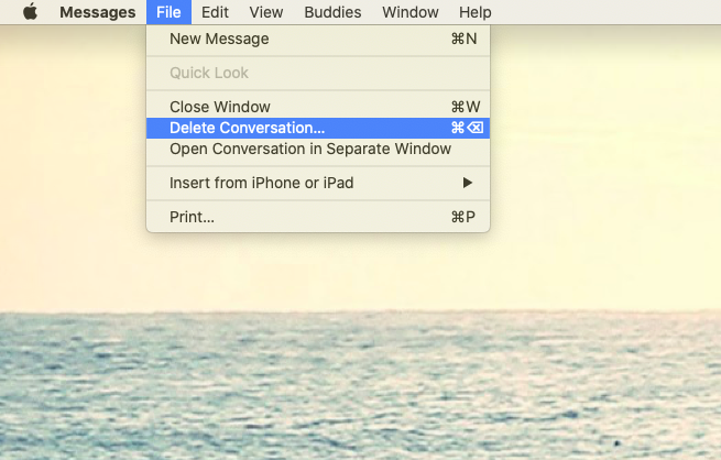 delete conversation iMessage Mac delete conversation iMessage Mac