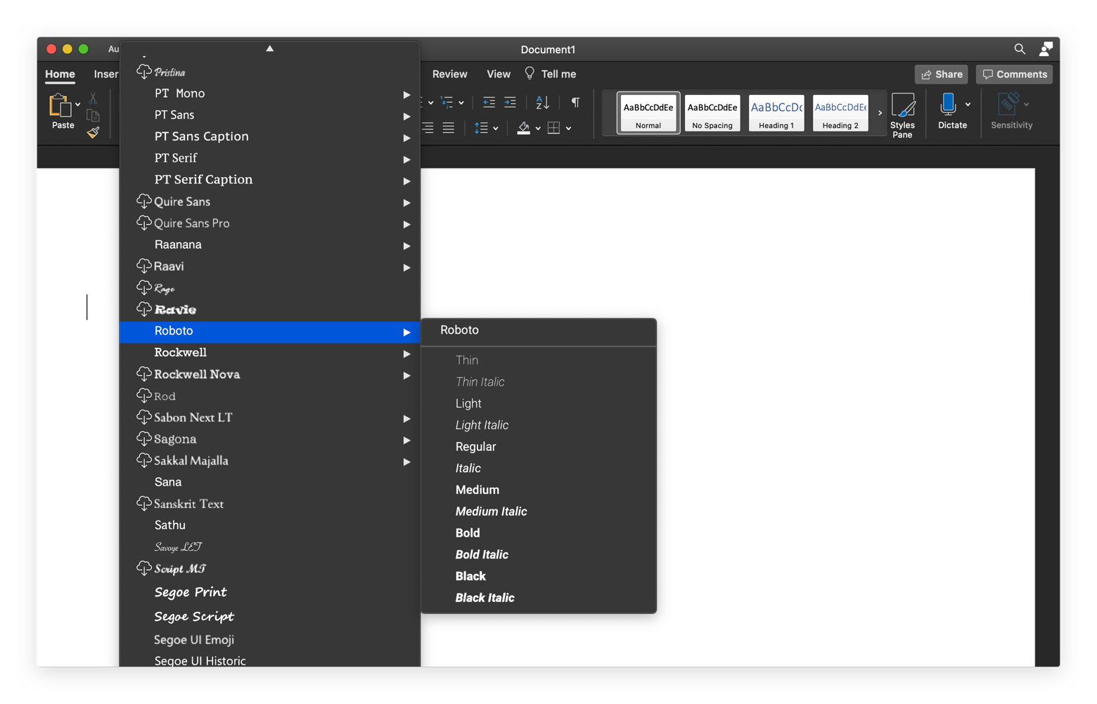 free fonts for word mac
