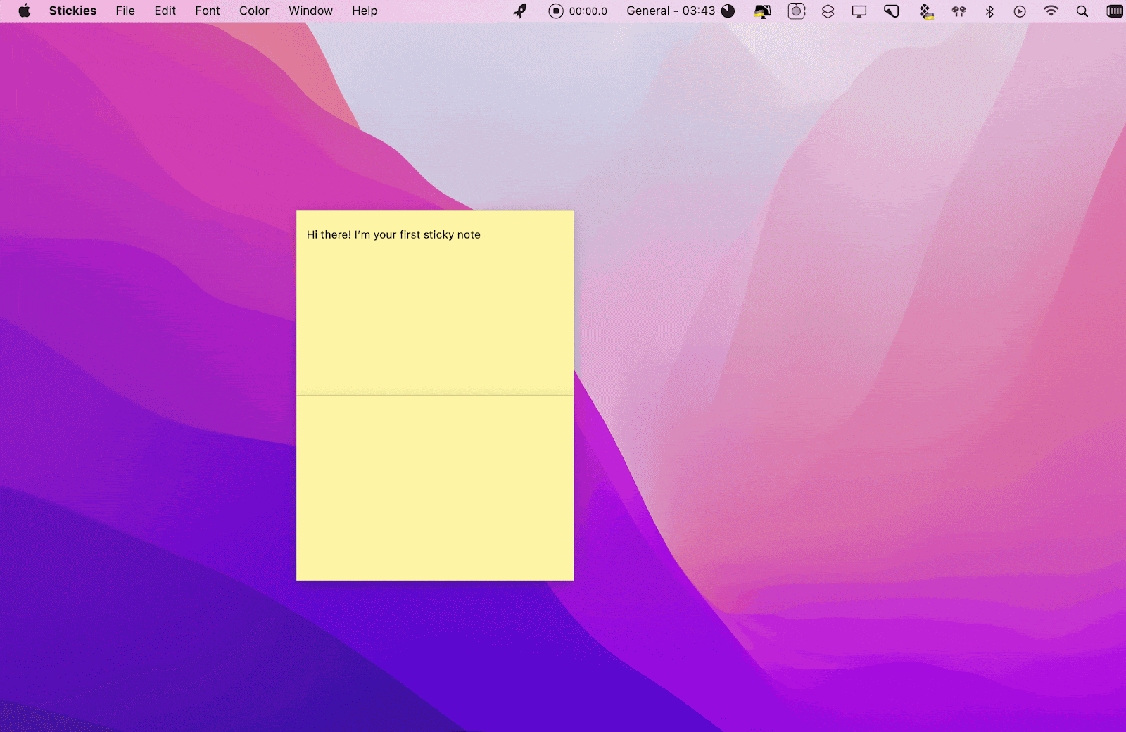 stickies on mac