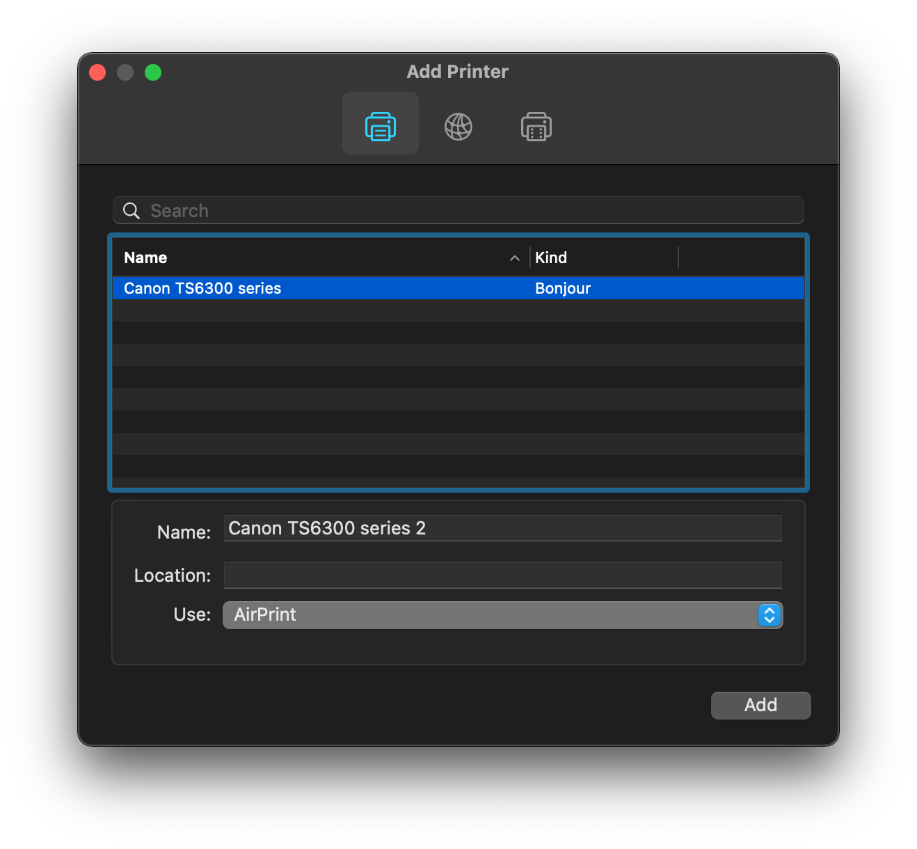 search for a new printer on mac search for a new printer on mac