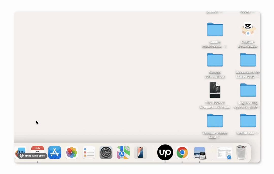 Adding folder dock