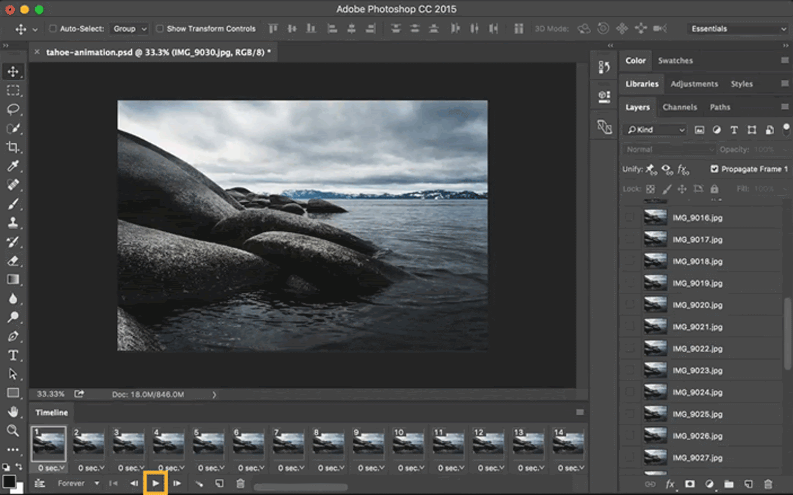 How to Create a GIF from a Video using Photoshop CC