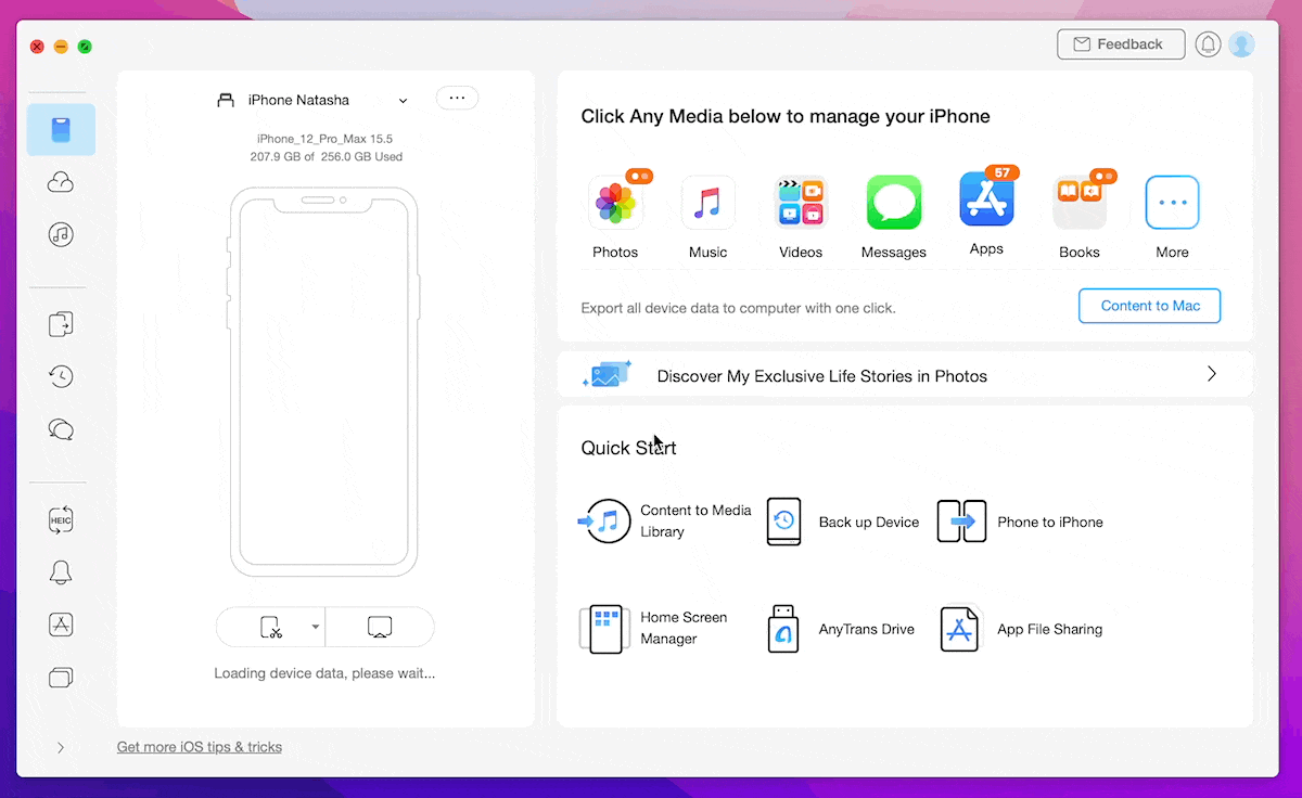 Move iPhone apps to Mac