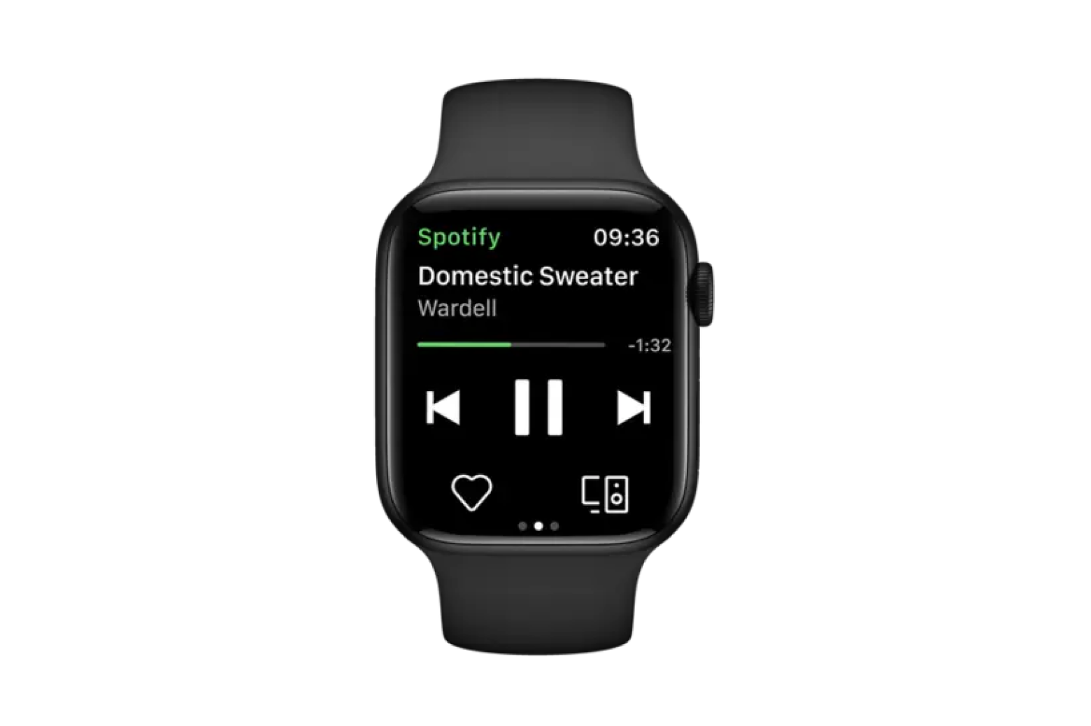 Apple Watch Spotify control settings