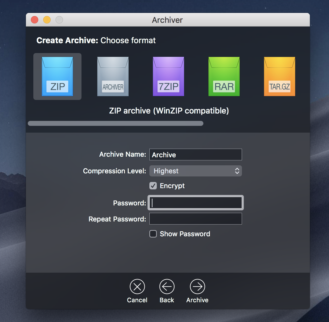 Password Protect Zip File Mac 2020