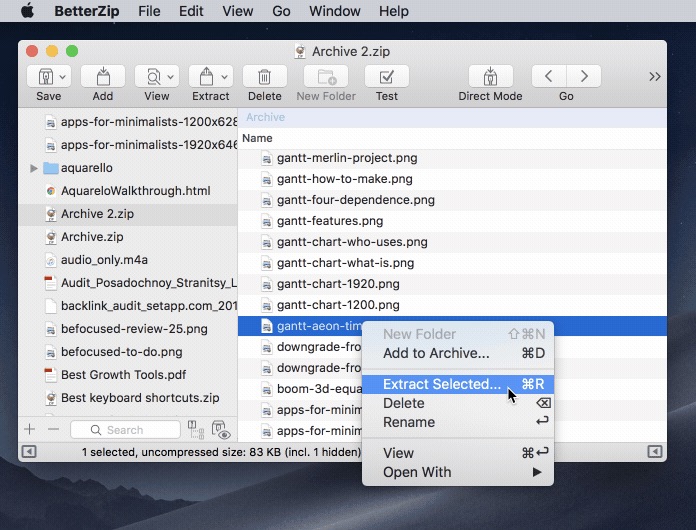 software to zip files for mac