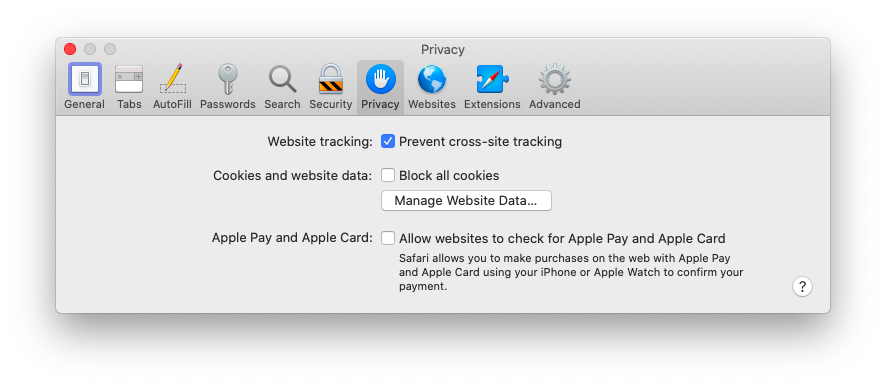 allow cookies in chrom for a website on mac