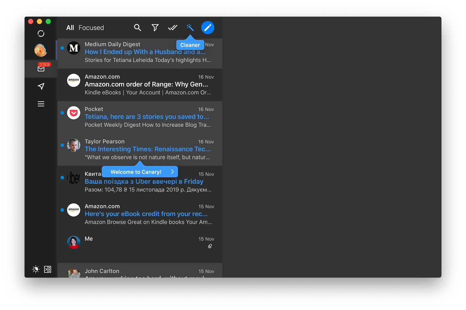 Canary mail smart email client for mac