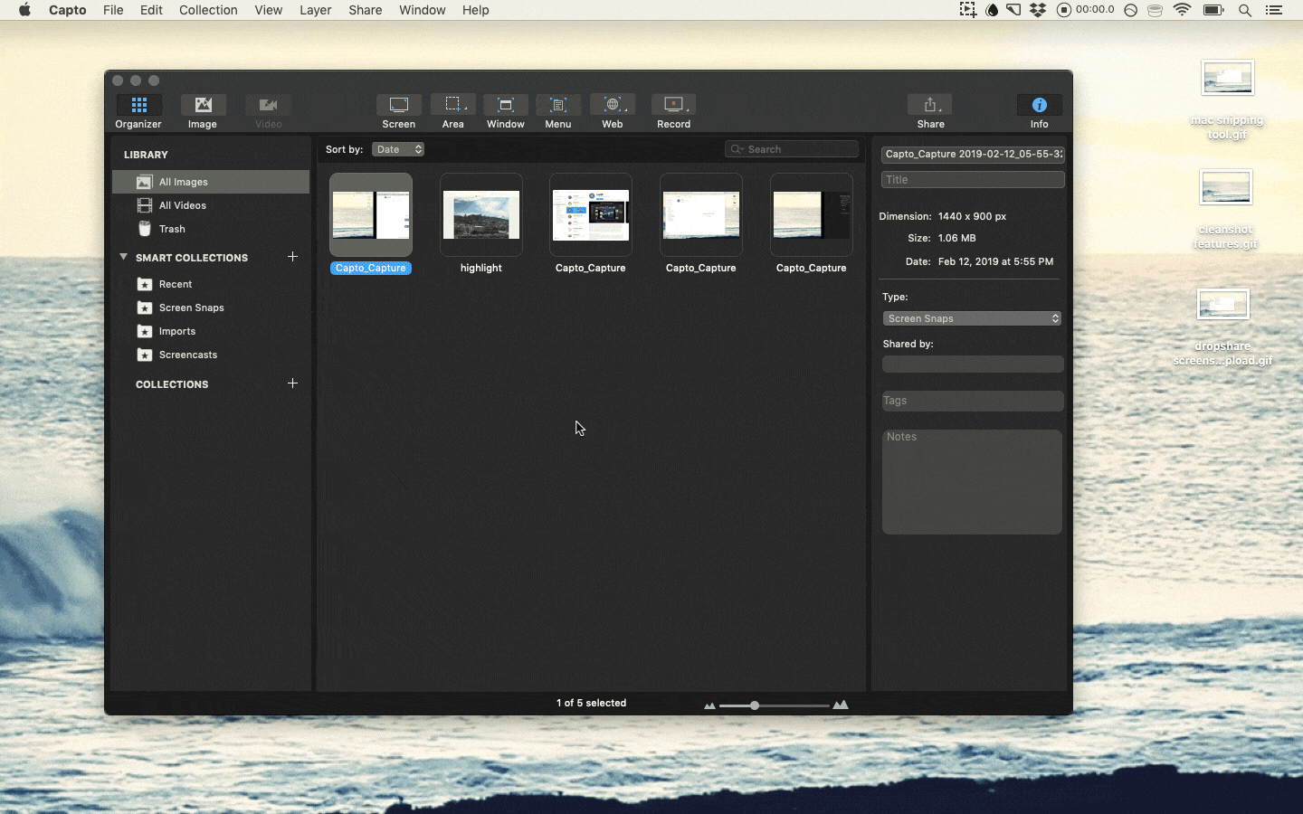 screen snip on mac