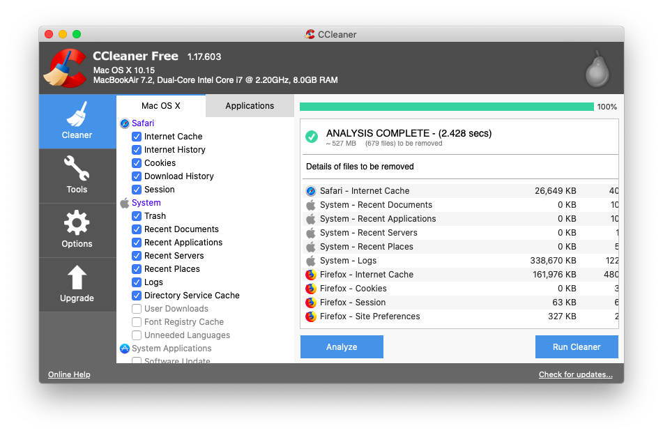 ccleaner for mac 10.12