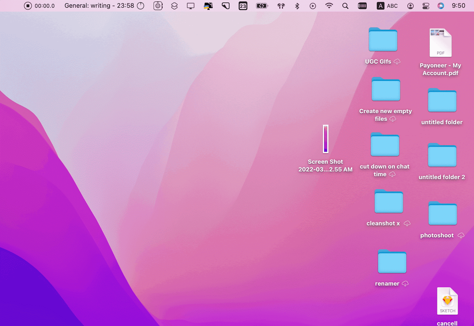 Show Desktop Icons with CleanShot