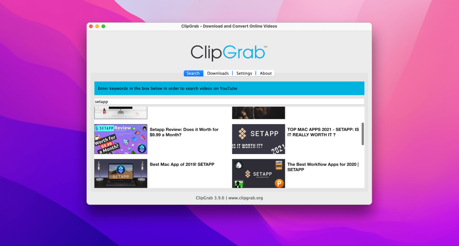 ClipGrab converter