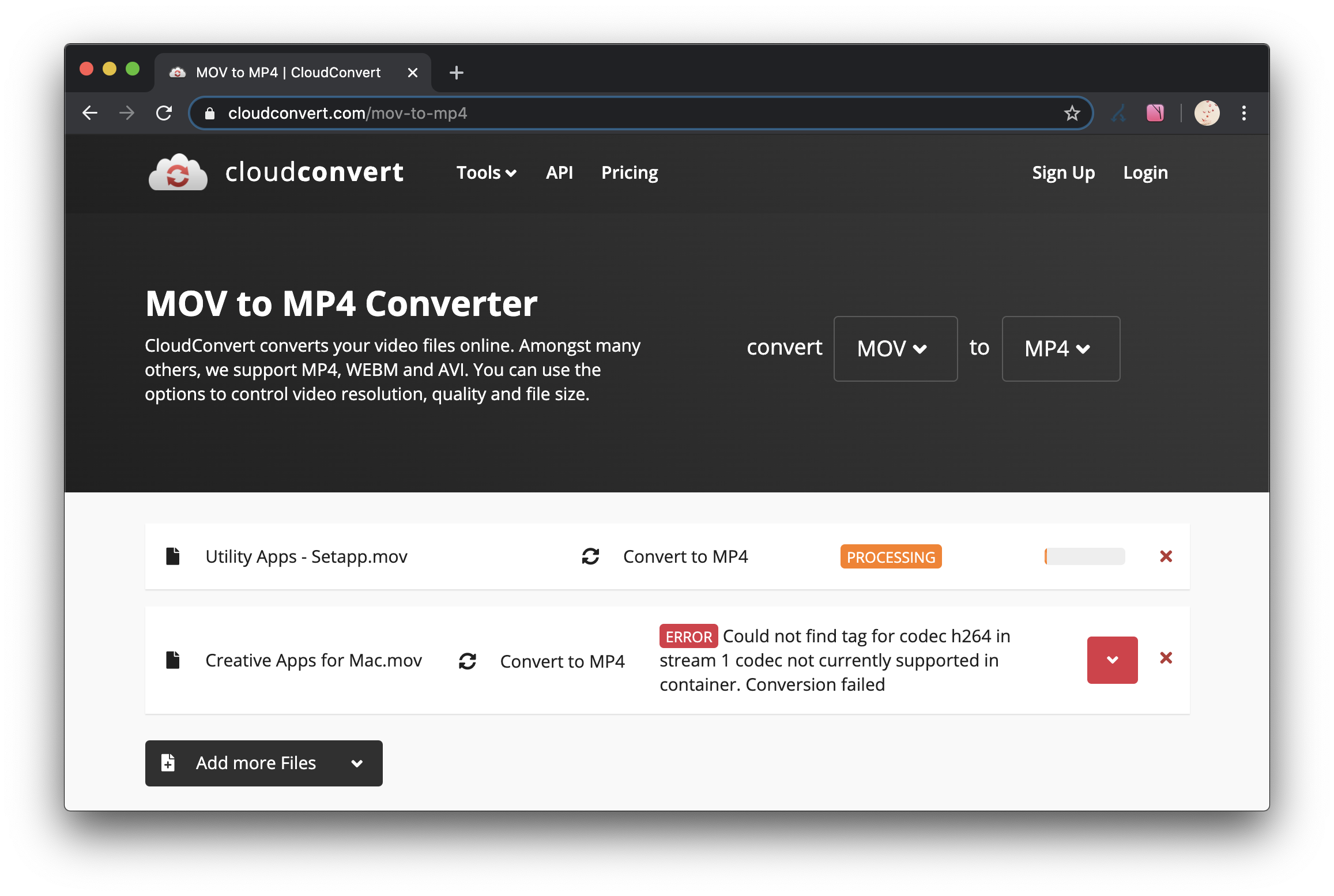 free convert mov to mp4 online