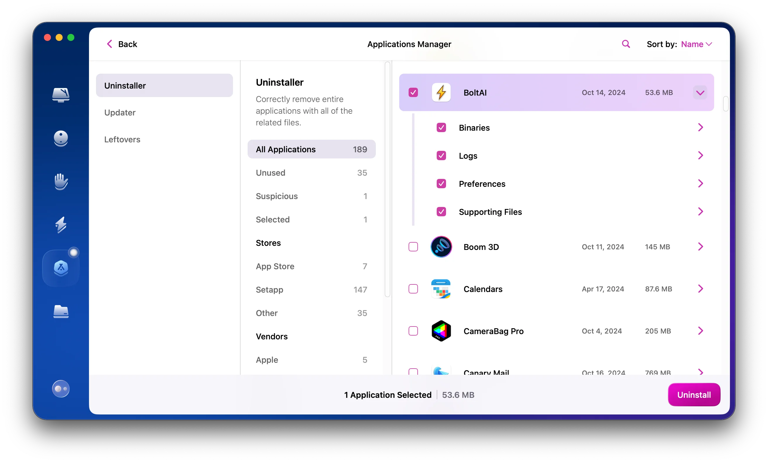 cmm applications manager uninstaller