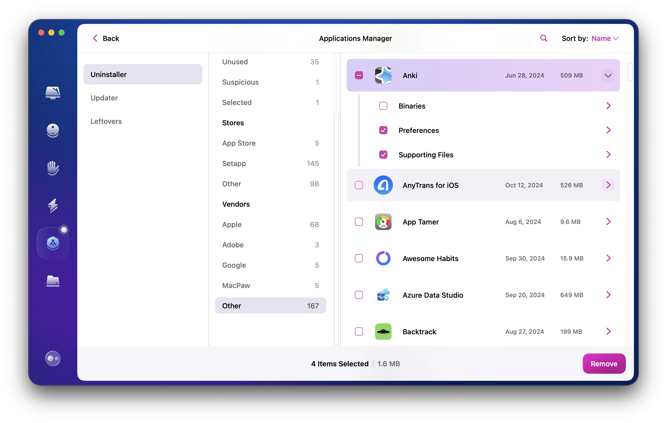 Redefinir aplicativo problemático