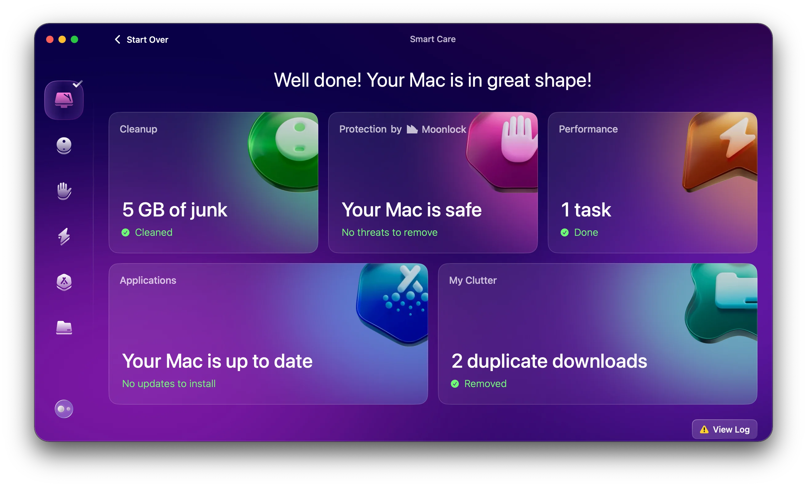 Resultados positivos com CleanMyMac