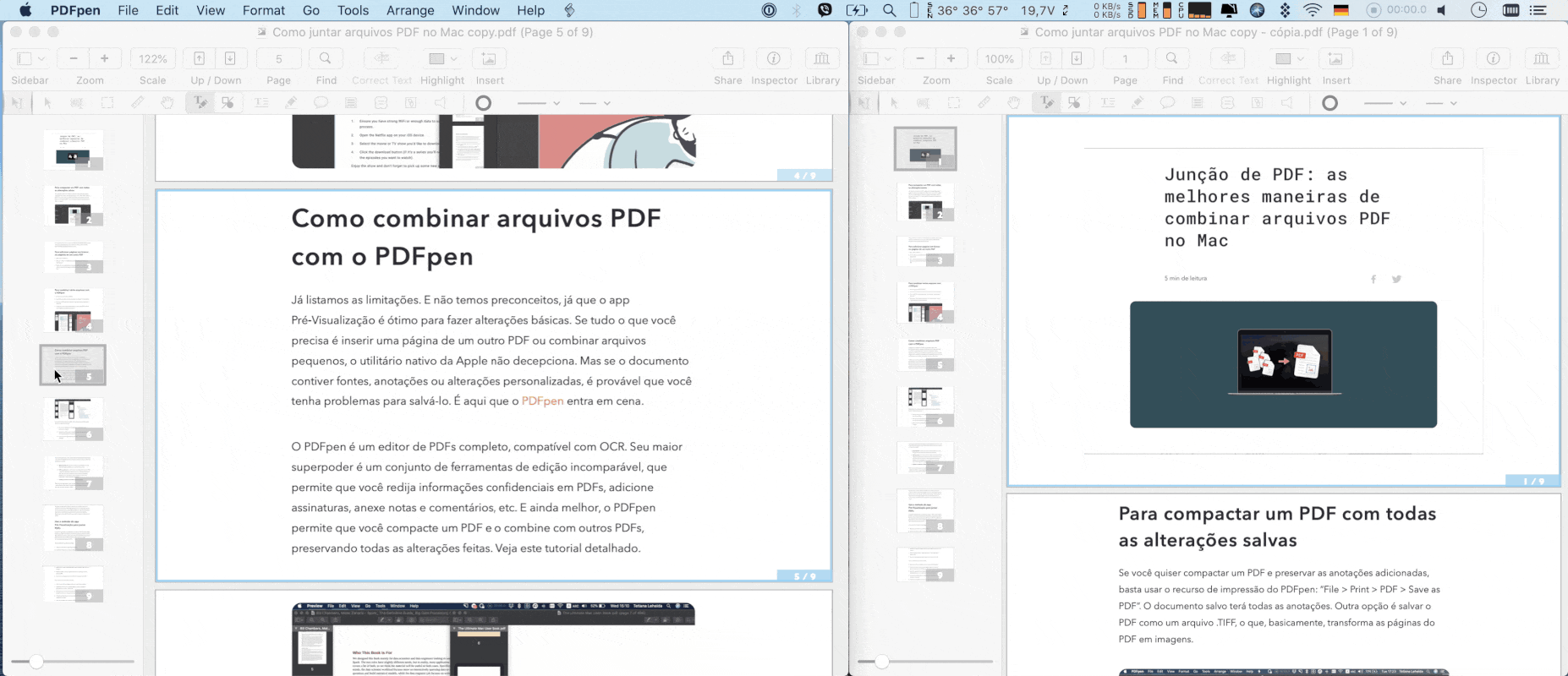 Combine vários arquivos PDF em um só