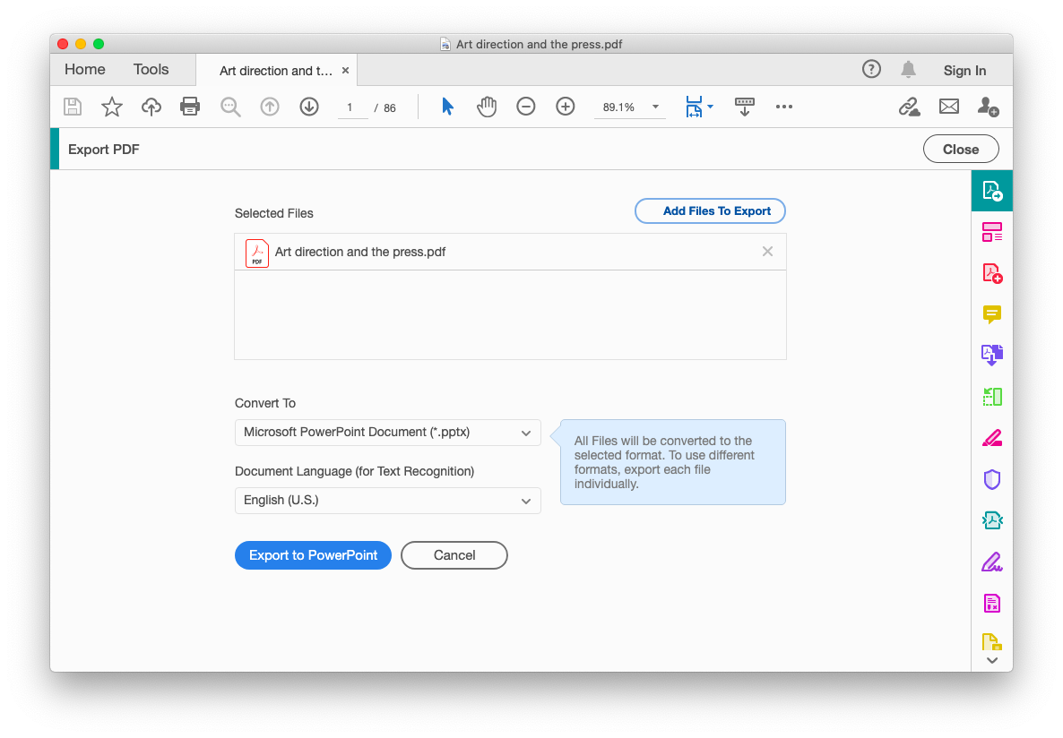 convert PDF PPT Adobe Acrobat Mac convert PDF PPT Adobe Acrobat Mac