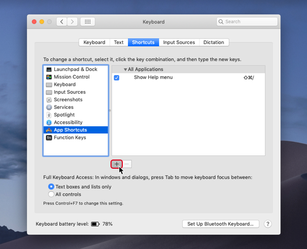 what to use fn control and option for mac