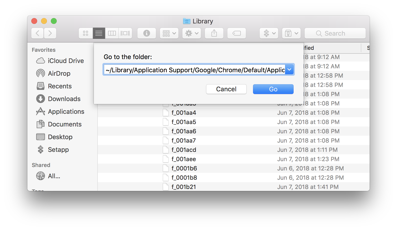 how to access my cache using google chrome on mac