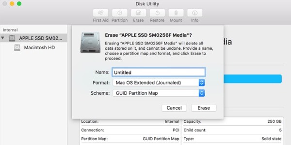 format drive for mac disk utility