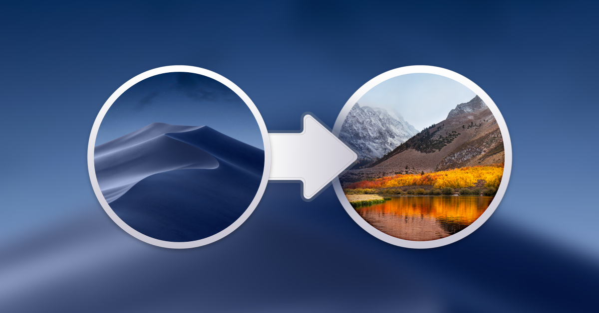 how to downgrade mac os mojave to high sierra