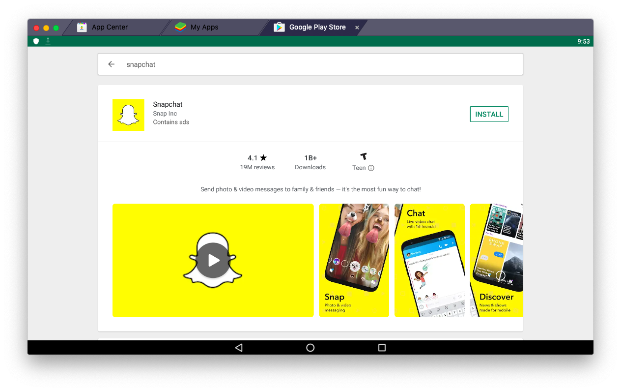 download snapchat bluestacks