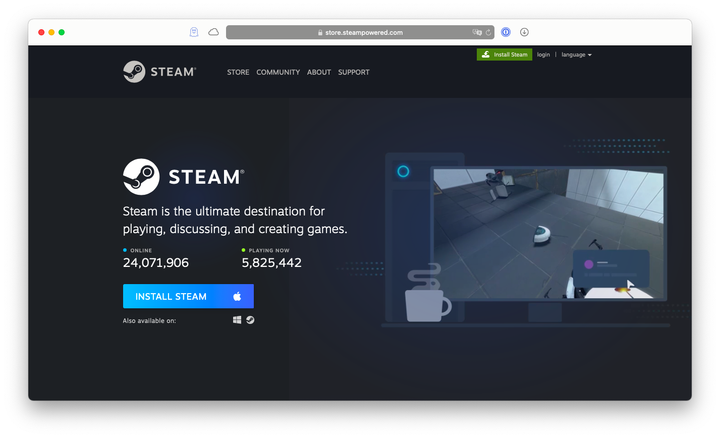stop steam for mac from running on startup