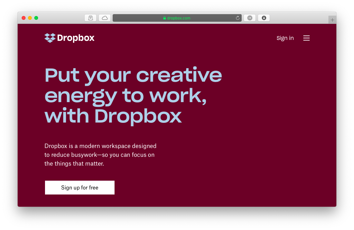 dropbox destop app for mac