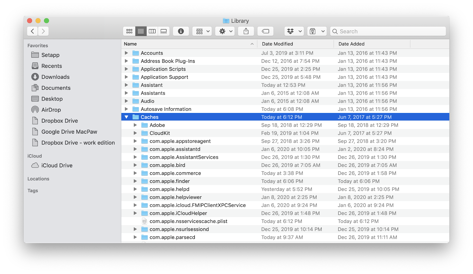 mac open library in finder