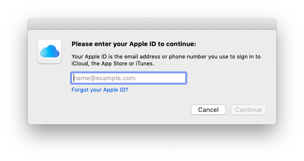 forgot password itunes