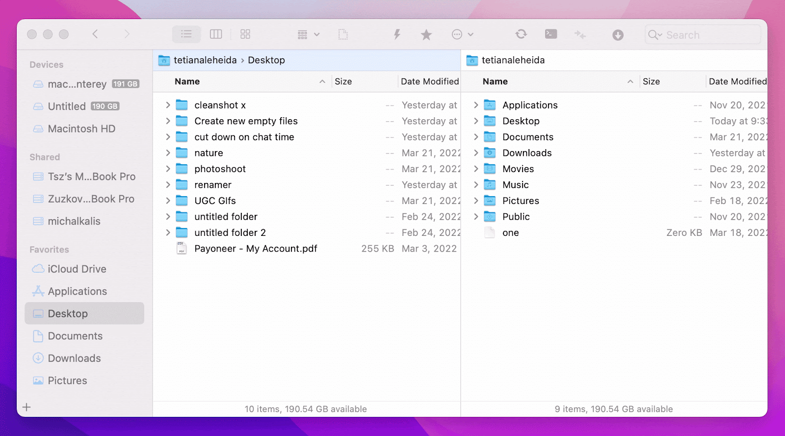 show hidden files with Forklift file manager