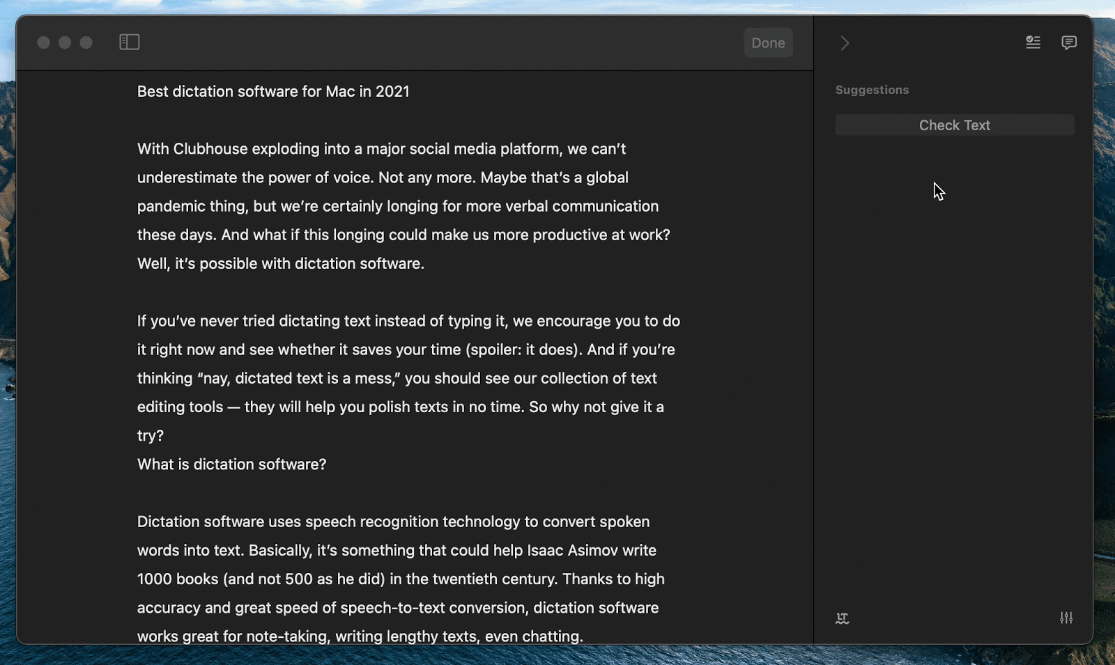 best speech to text app for mac