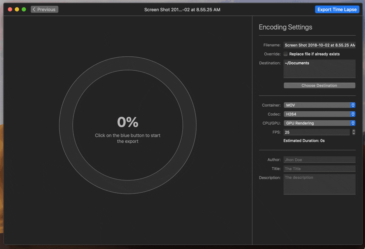 time lapse programs for mac