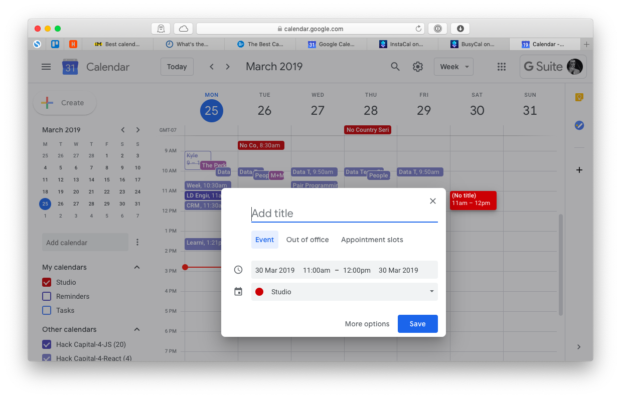 google calendar mac desktop app
