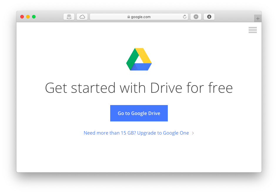 sync for google drive mac high serria os