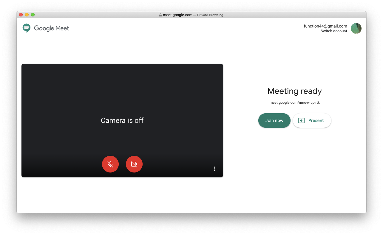 use second monitor camera for google meet for mac