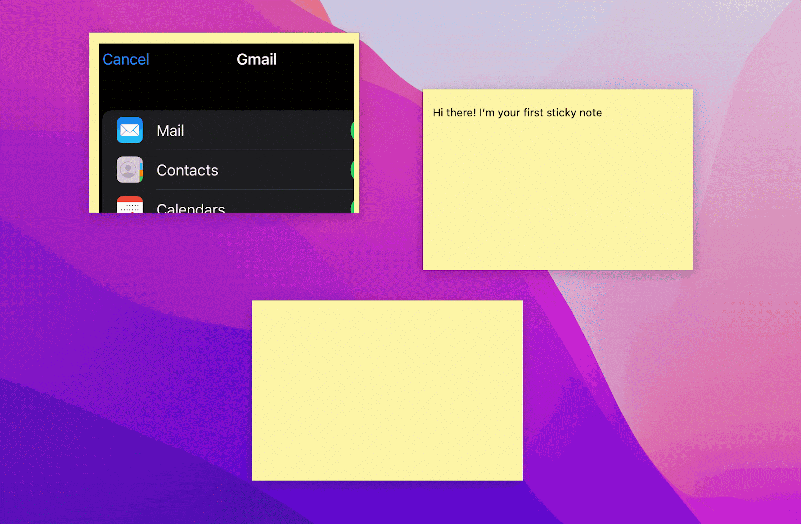 accidentally deleted sticky note mac