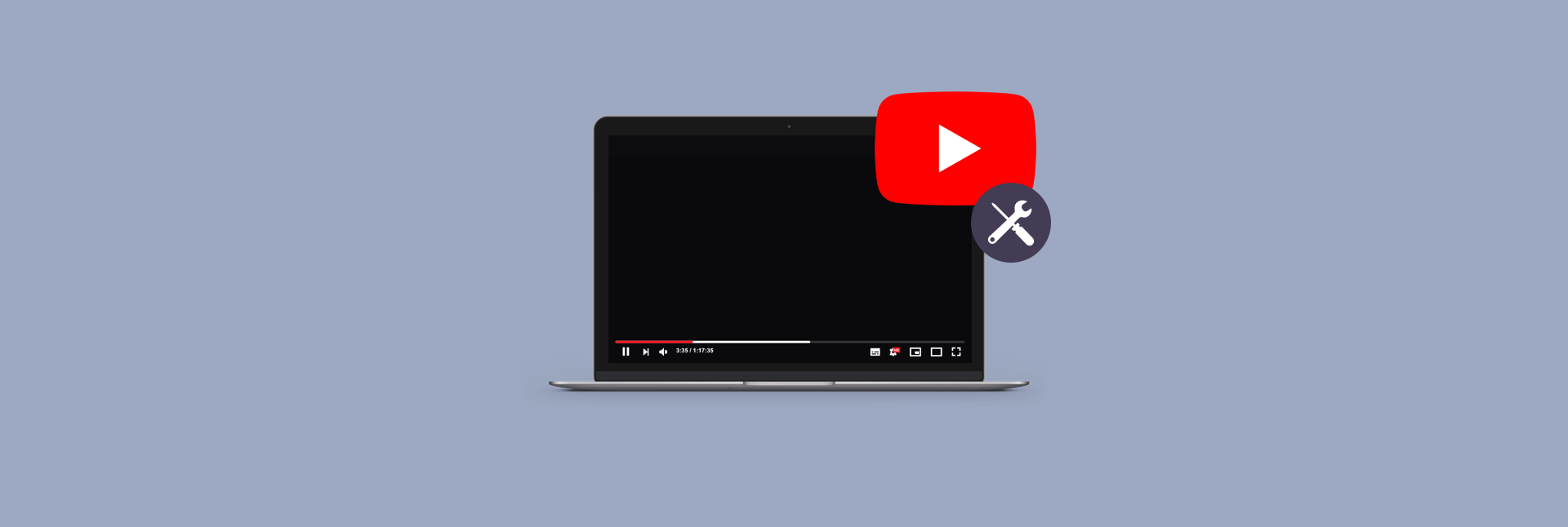 black youtube video player