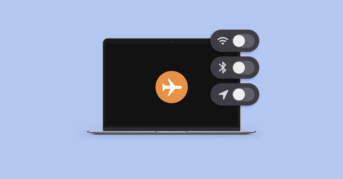 How to enable MacBook Airplane Mode