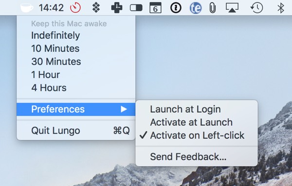 Lungo 1 1 1 – prevent your mac from sleeping away