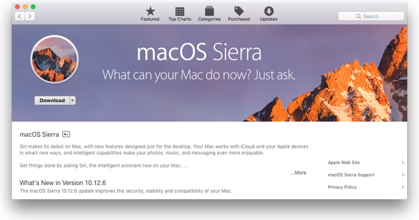 macos sierra installer app