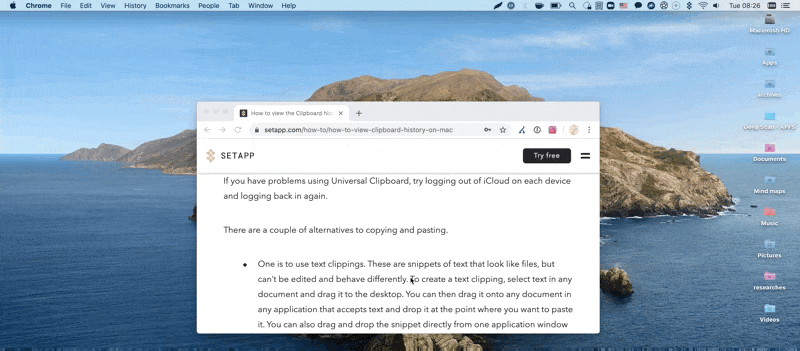 how to look up all your copy and paste history mac