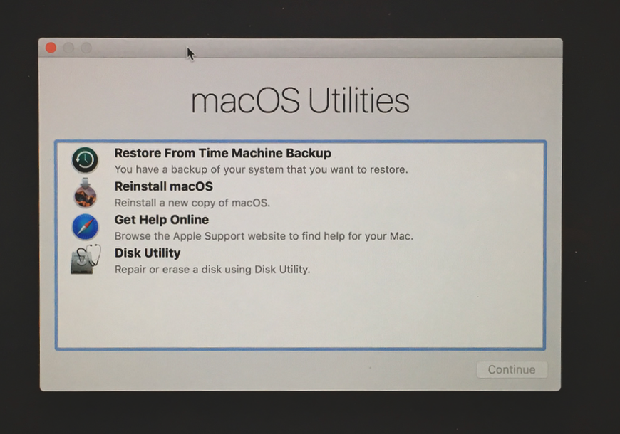 how to do disc utility mac os high sierra 10.13.6