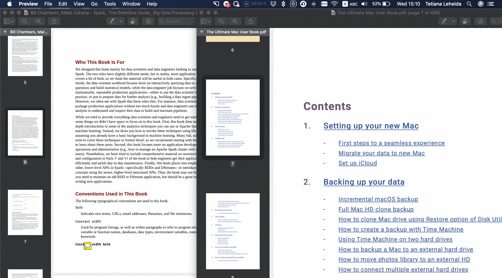 search for a word over only one pdf in preview mac