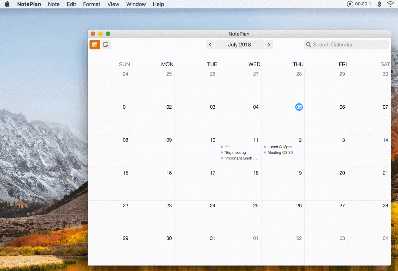 Combine calendar, notes, and todo’s with NotePlan