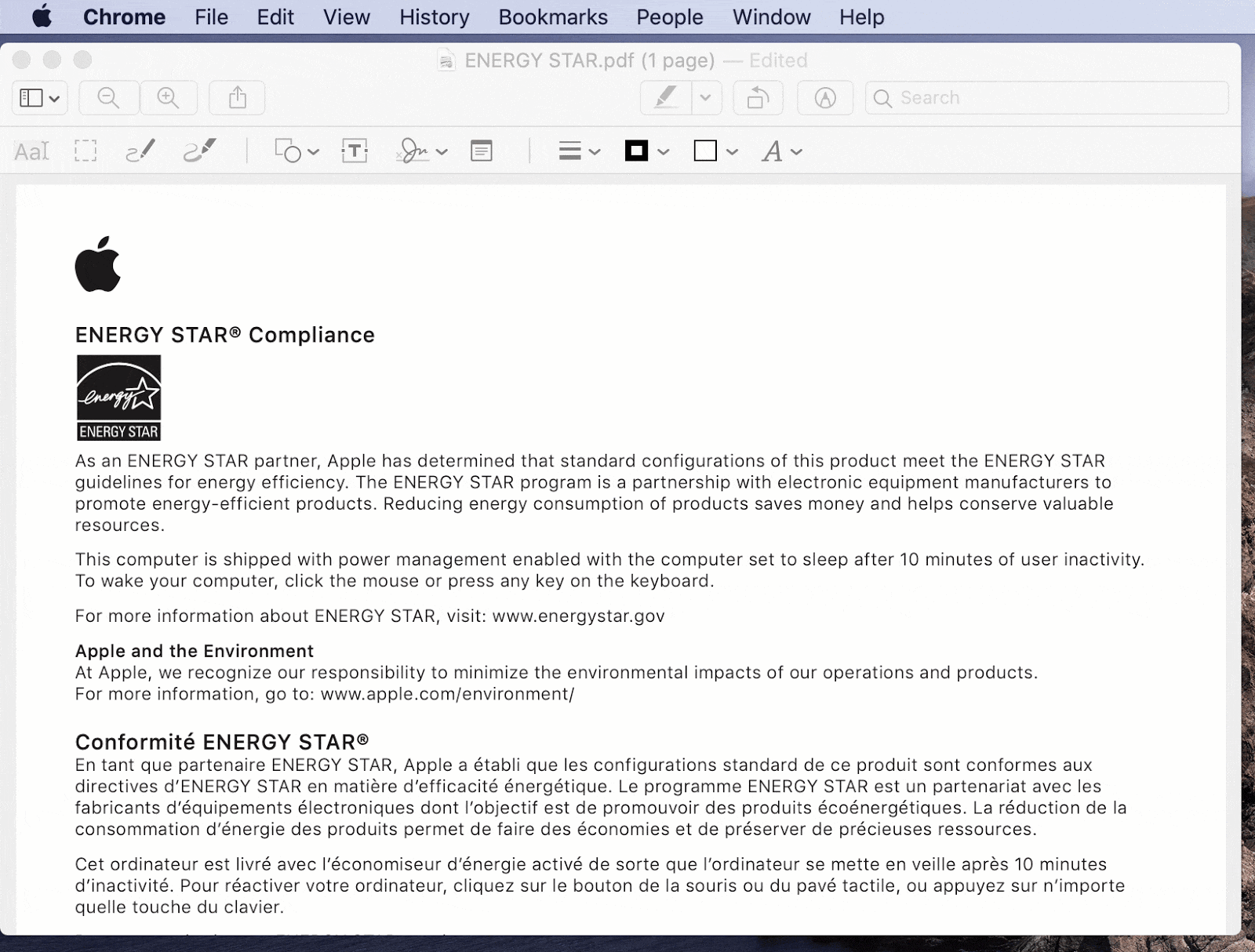 Ajouter une annotation à un PDF avec Aperçu
