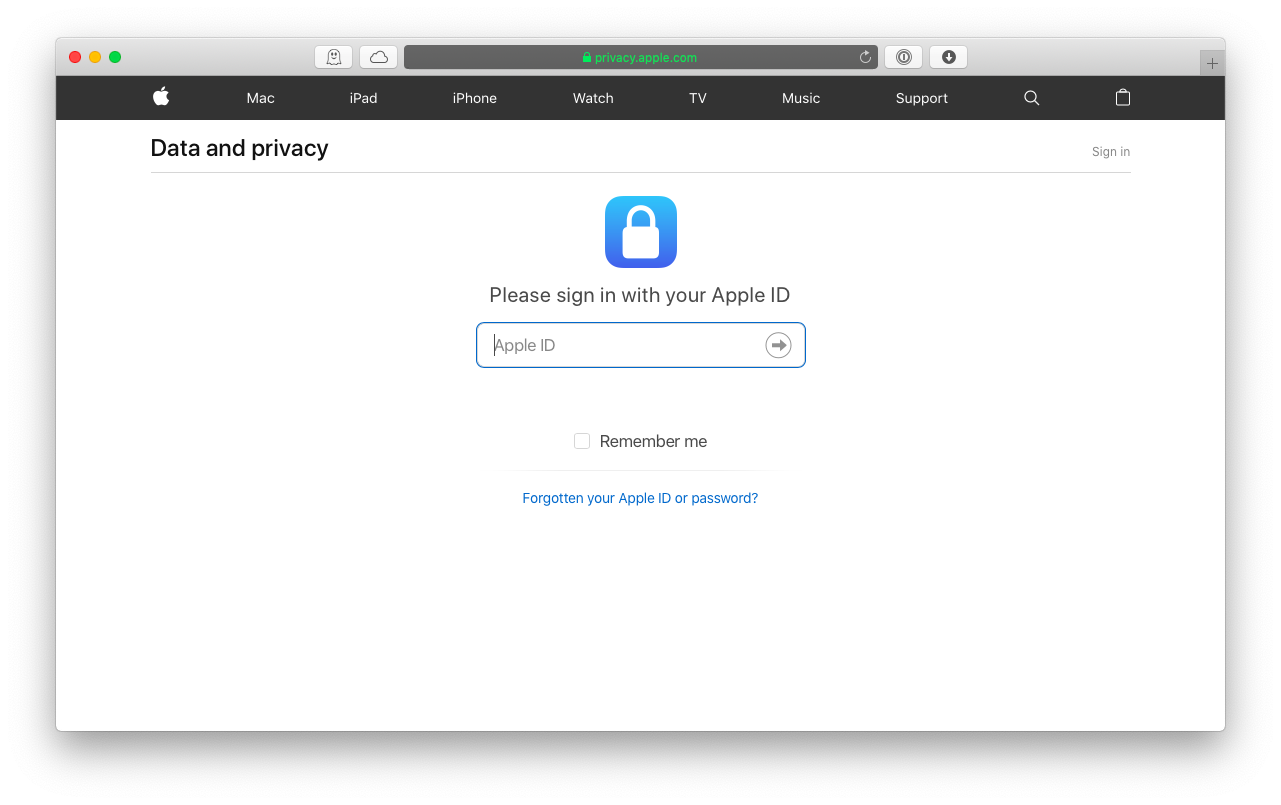 privacidad apple