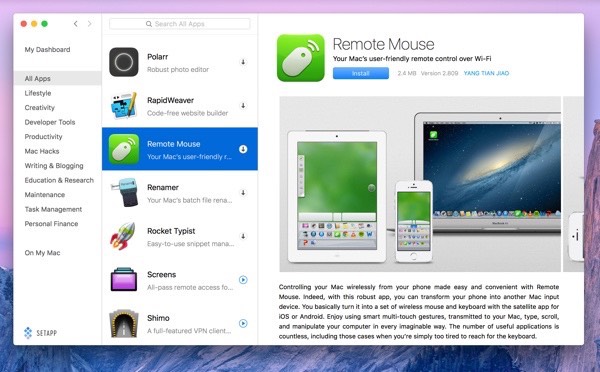 remote mouse macbook