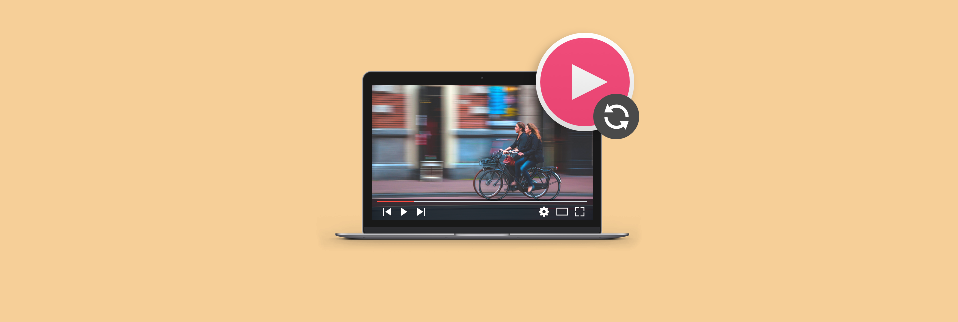 repeat - Easily loop  videos - Listen to music without  interruption